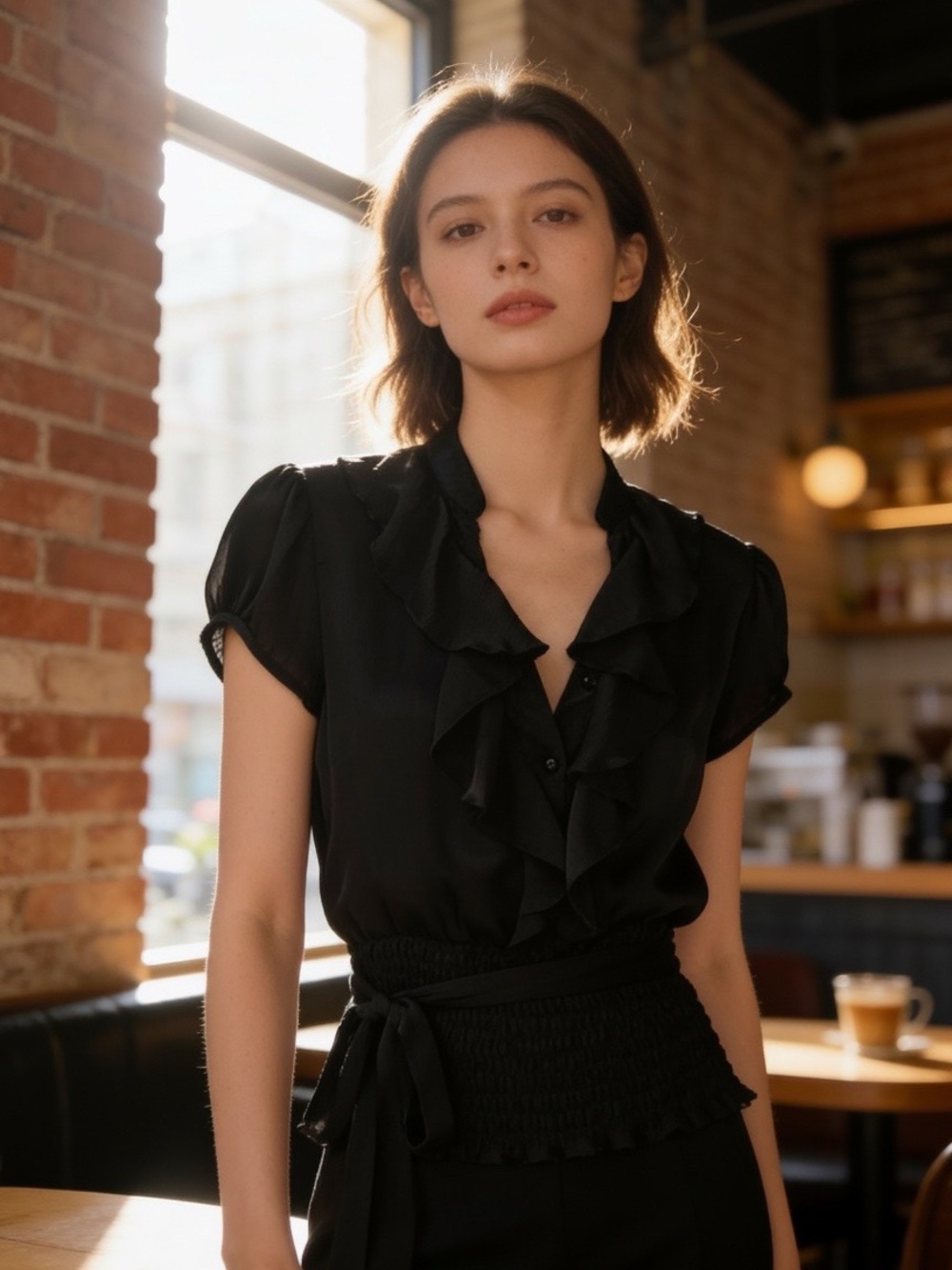 Gorgeous Vintage Romantic top 🩶EUC